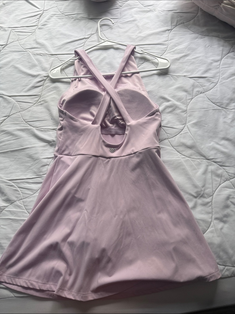 Forever 21 Light Pink One-Shoulder Skater Dress